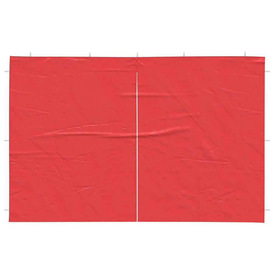 Party Tent Zijwand 2 pcs Rood 300 x 195 cm PE en staal