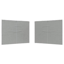 Party Tent Zijwand 2 pcs Lichtgrijs 400 x 195 cm PE en staal