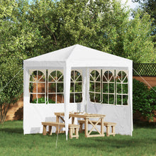 Party Tent Zijwand 2 pcs 200 x 195 cm Wit PE en staal