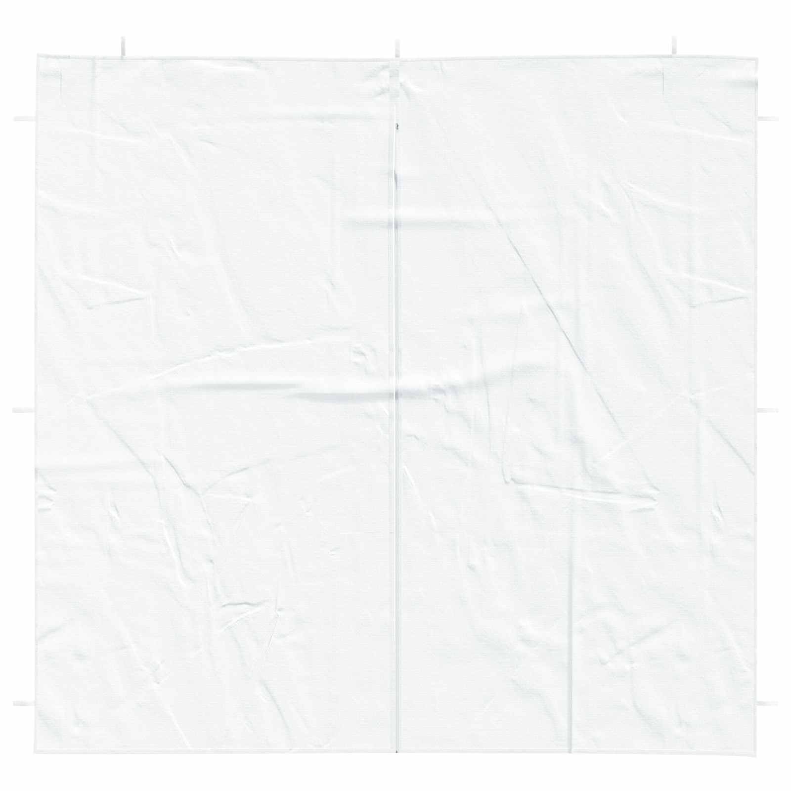 Party Tent Zijwand 2 pcs Wit 200 x 195 cm PE en staal