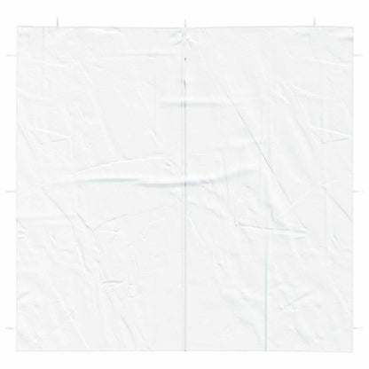 Party Tent Zijwand 2 pcs Wit 200 x 195 cm PE en staal
