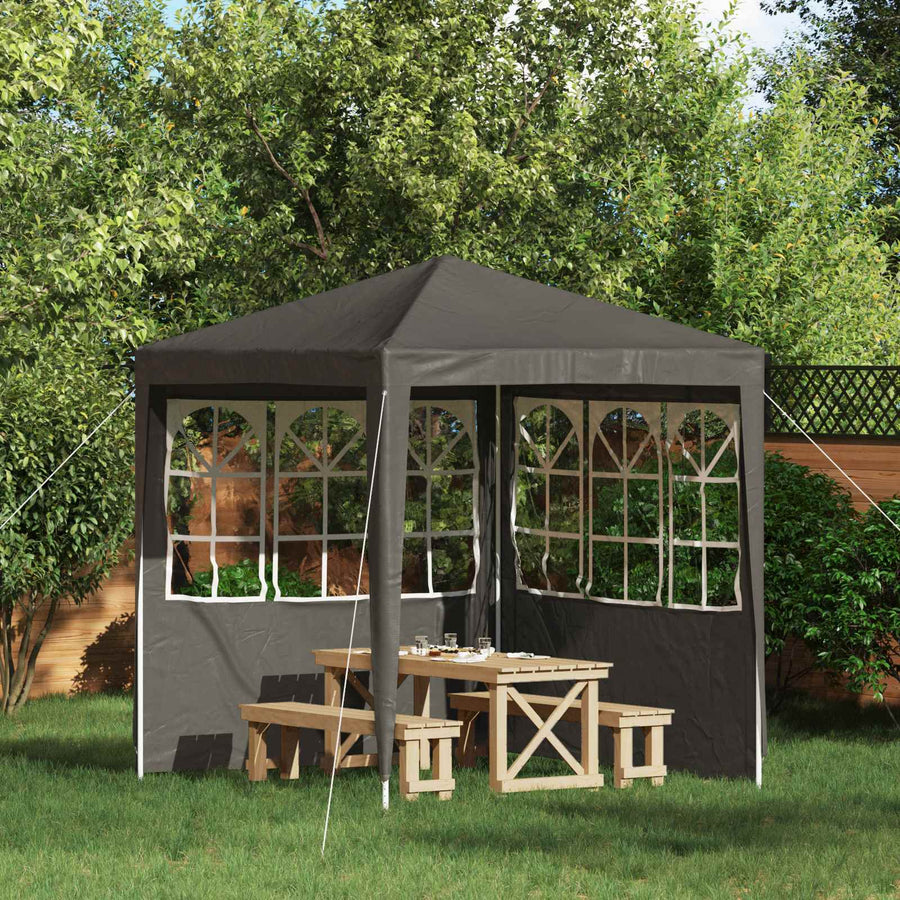 Party Tent Zijwand 2 pcs 200 x 195 cm Antracietkleurig