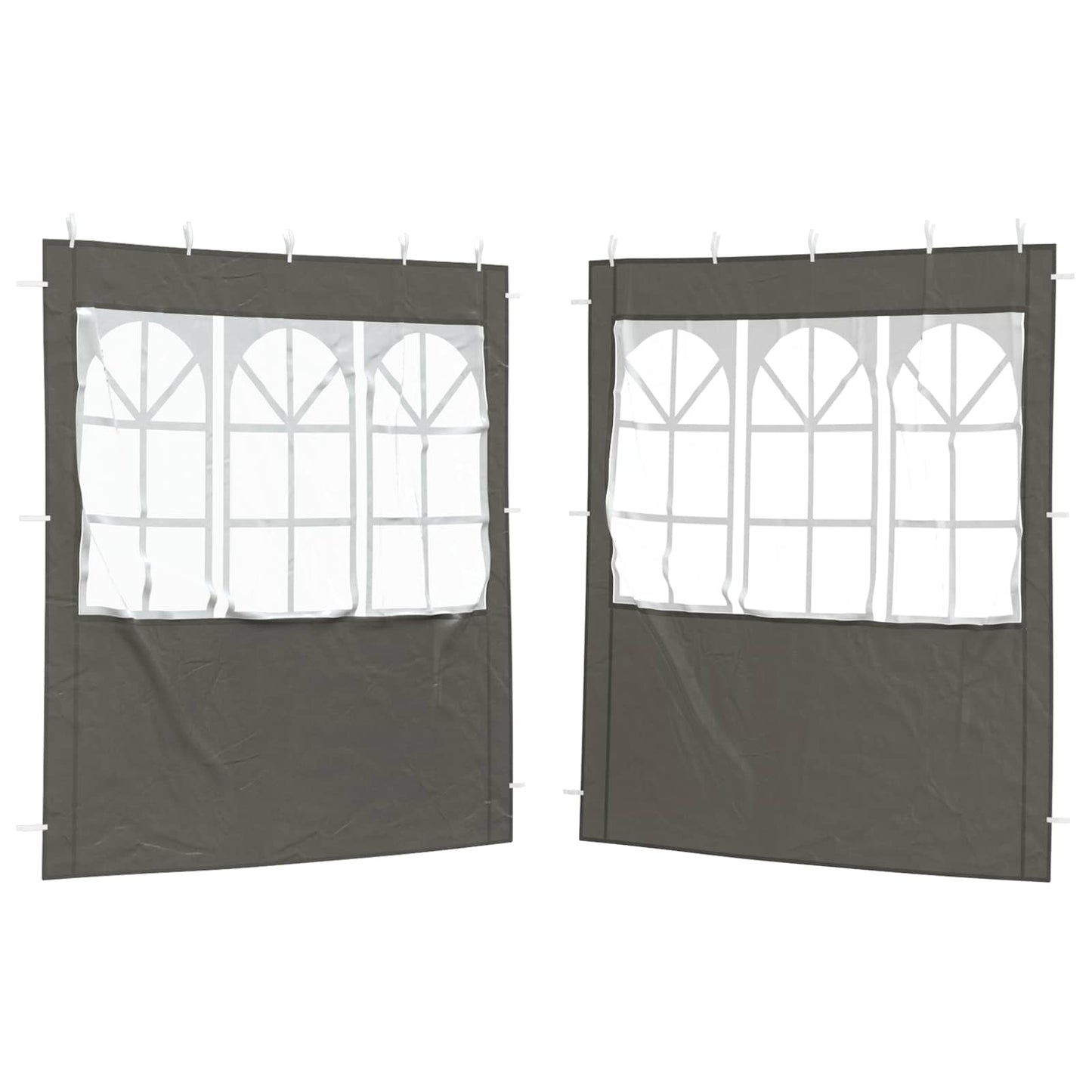 Party Tent Zijwand 2 pcs 200 x 195 cm Antracietkleurig