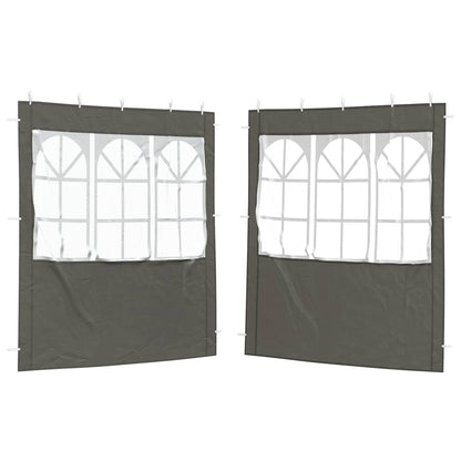 Party Tent Zijwand 2 pcs 200 x 195 cm Antracietkleurig