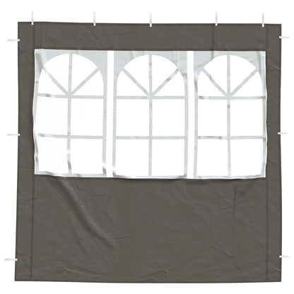 Party Tent Zijwand 2 pcs 200 x 195 cm Antracietkleurig