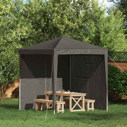 Party Tent Zijwand 2 pcs Antracietkleurig 200 x 195 cm