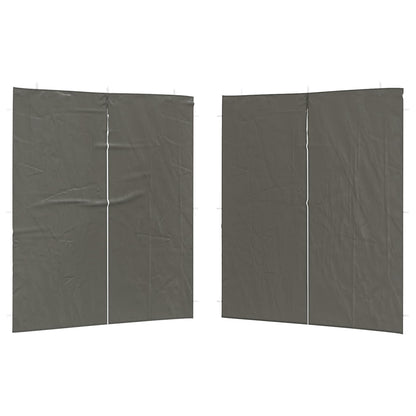 Party Tent Zijwand 2 pcs Antracietkleurig 200 x 195 cm