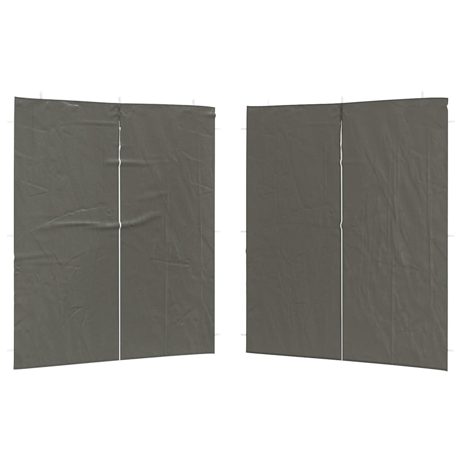 Party Tent Zijwand 2 pcs Antracietkleurig 200 x 195 cm