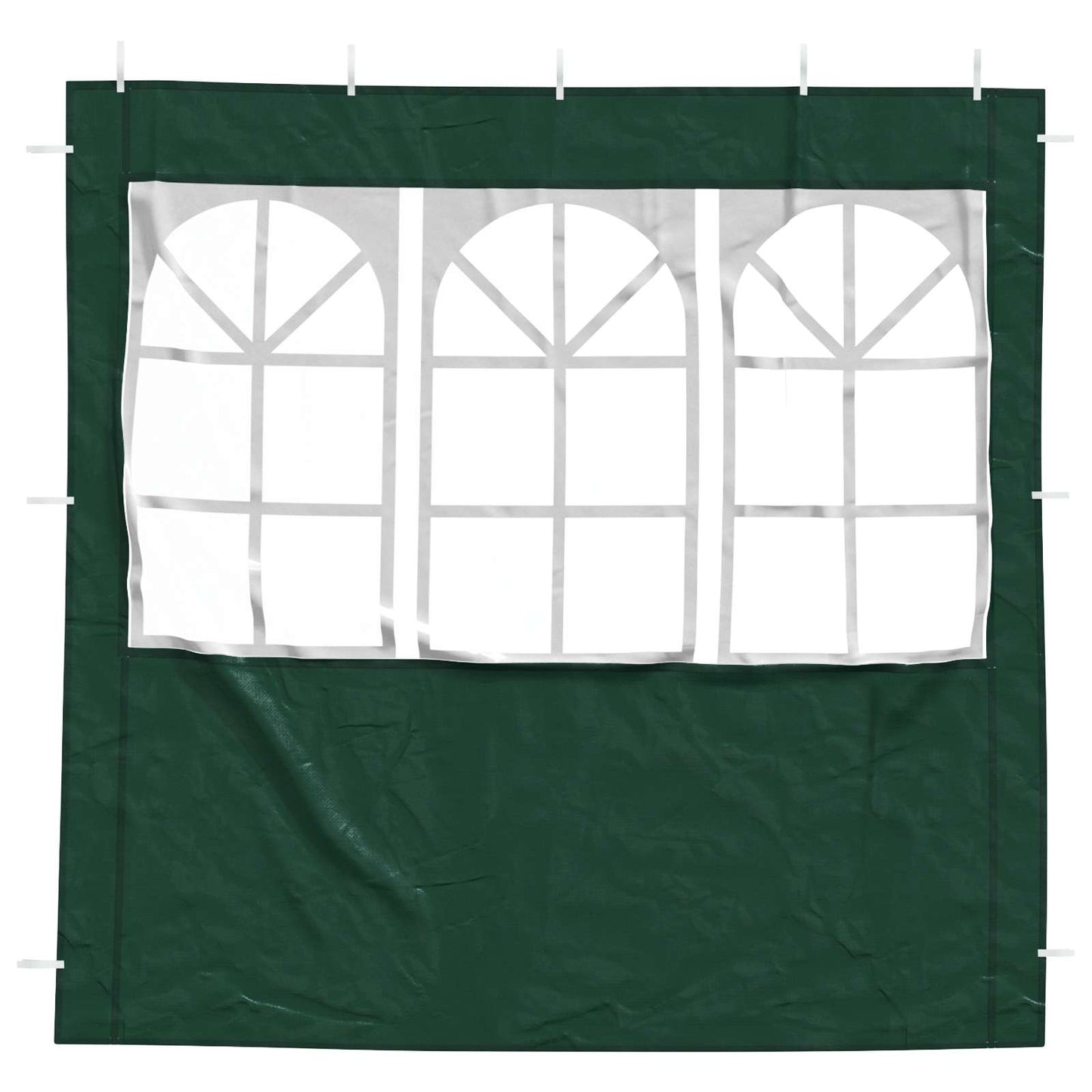 Party Tent Zijwand 2 pcs 200 x 195 cm Groen PE en staal
