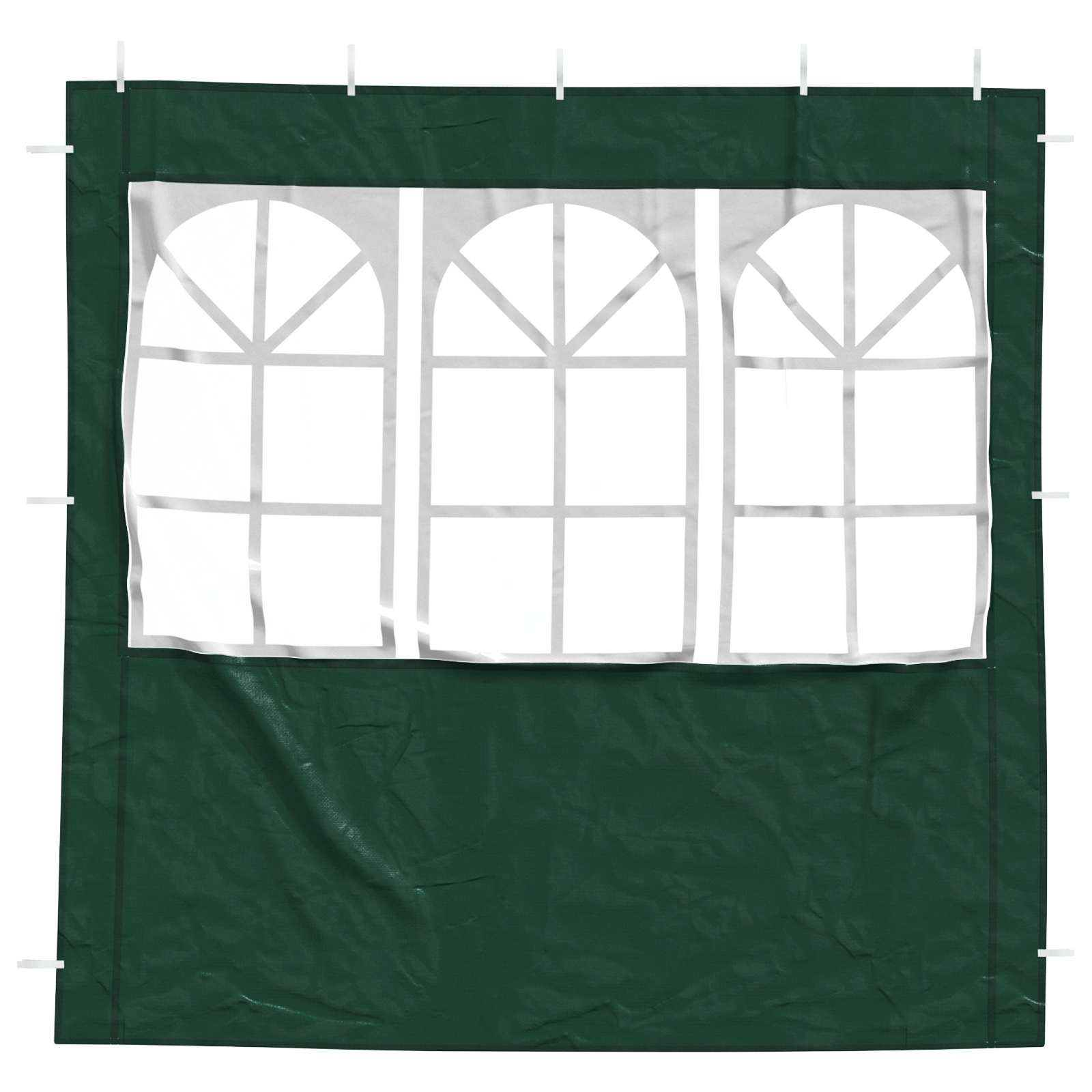 Party Tent Zijwand 2 pcs 200 x 195 cm Groen PE en staal