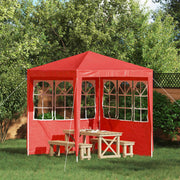 Partytent zijwand 2 stuks 200x195 cm rood