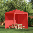 Partytent zijwand 2 stuks 200x195 cm rood