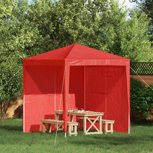 Party Tent Zijwand 2 pcs Rood 200 x 195 cm PE en staal