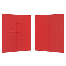 Party Tent Zijwand 2 pcs Rood 200 x 195 cm PE en staal