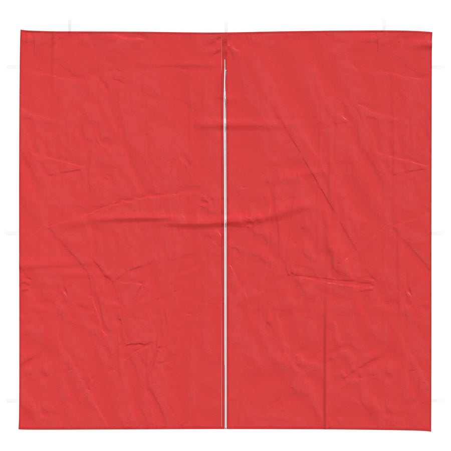 Party Tent Zijwand 2 pcs Rood 200 x 195 cm PE en staal
