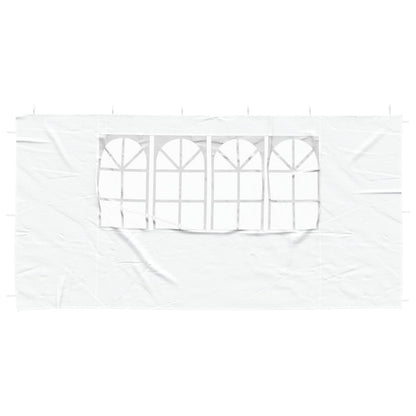 Party Tent Zijwand 2 pcs 400 x 195 cm Wit PE en staal