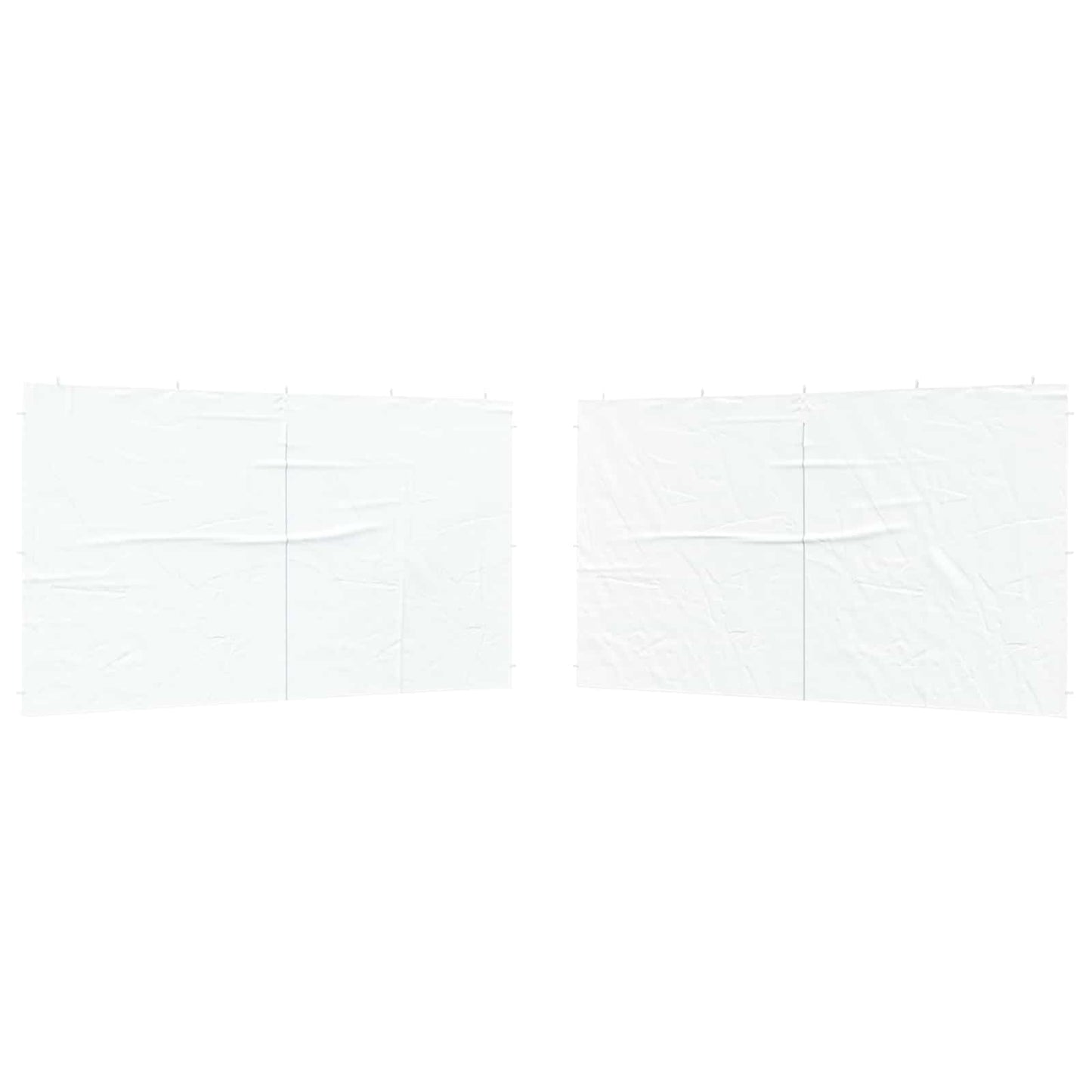 Party Tent Zijwand 2 pcs Wit 400 x 195 cm PE en staal
