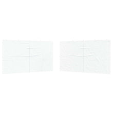 Party Tent Zijwand 2 pcs Wit 400 x 195 cm PE en staal