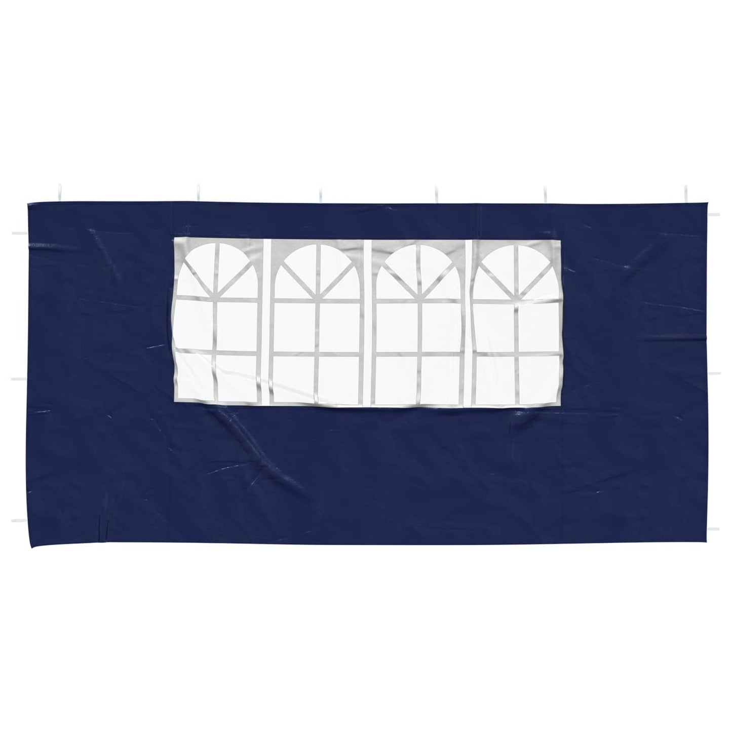 Party Tent Zijwand 2 pcs 400 x 195 cm Blauw PE en staal