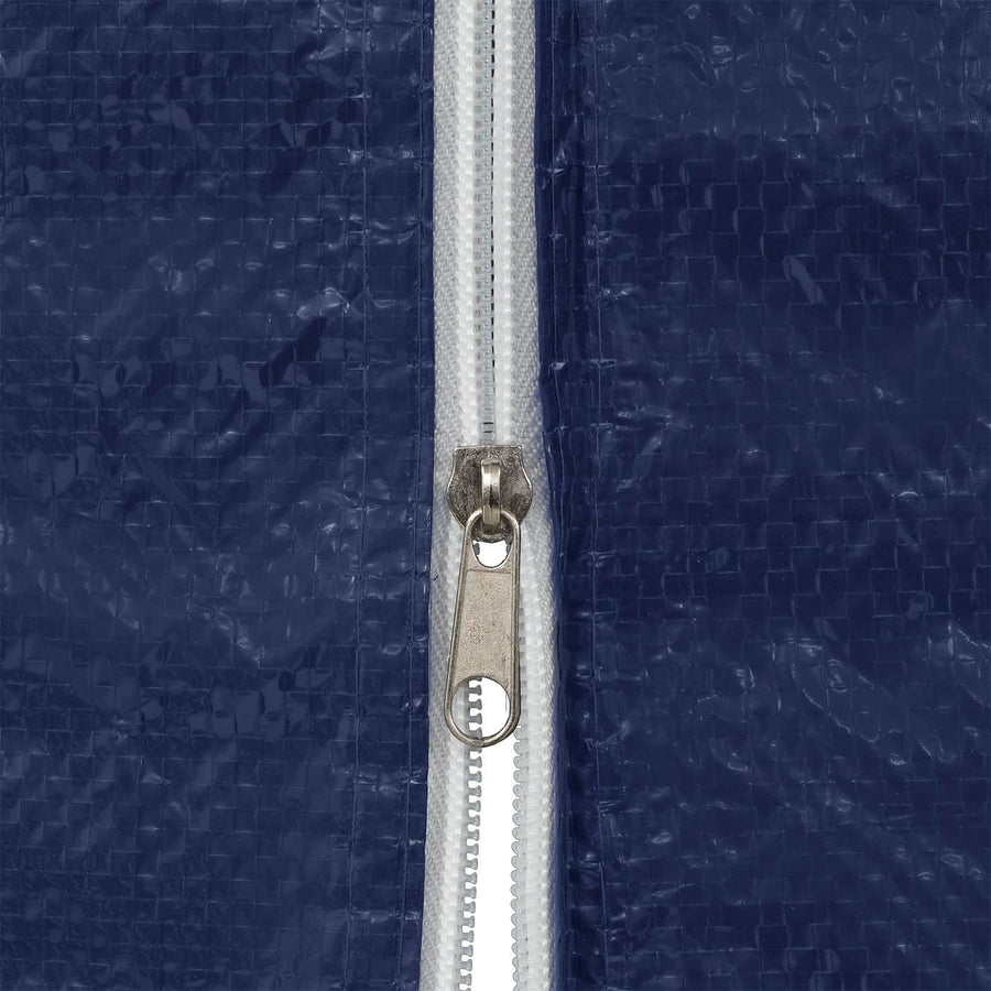 Party Tent Zijwand 2 pcs Blauw 400 x 195 cm PE en staal