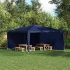 Partytent zijwand 2 stuks blauw 400x195 cm