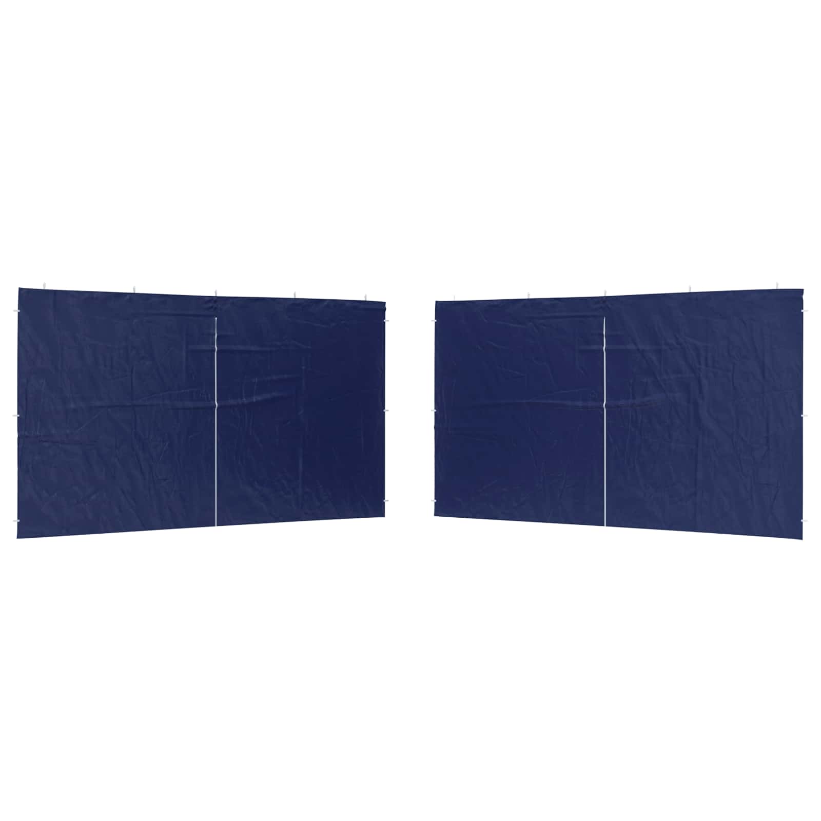 Party Tent Zijwand 2 pcs Blauw 400 x 195 cm PE en staal