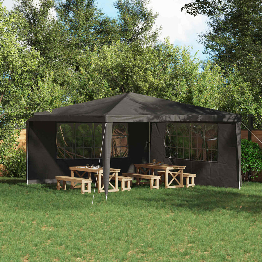 Party Tent Zijwand 2 pcs 400 x 195 cm Antracietkleurig