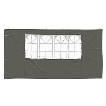 Party Tent Zijwand 2 pcs 400 x 195 cm Antracietkleurig