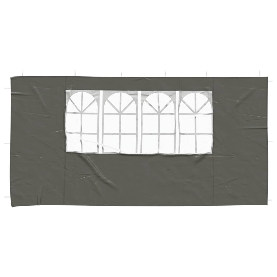 Party Tent Zijwand 2 pcs 400 x 195 cm Antracietkleurig