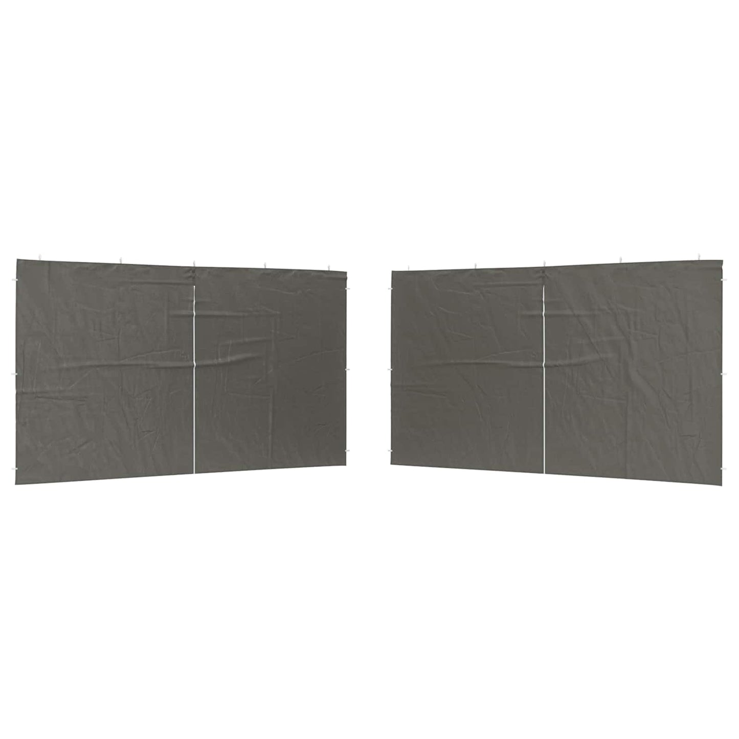 Party Tent Zijwand 2 pcs Antracietkleurig 400 x 195 cm