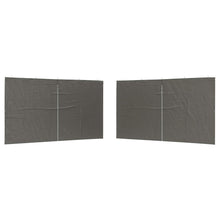 Party Tent Zijwand 2 pcs Antracietkleurig 400 x 195 cm