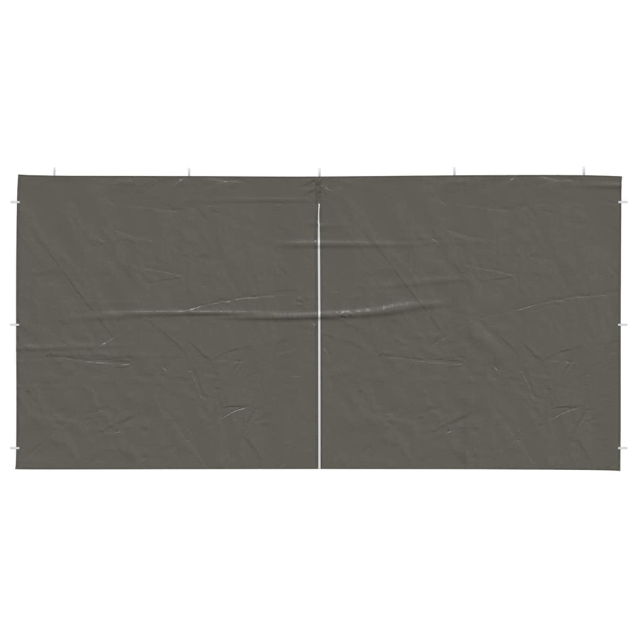 Party Tent Zijwand 2 pcs Antracietkleurig 400 x 195 cm