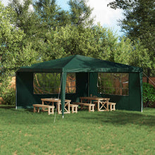 Party Tent Zijwand 2 pcs 400 x 195 cm Groen PE en staal