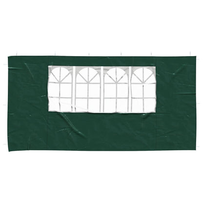 Party Tent Zijwand 2 pcs 400 x 195 cm Groen PE en staal