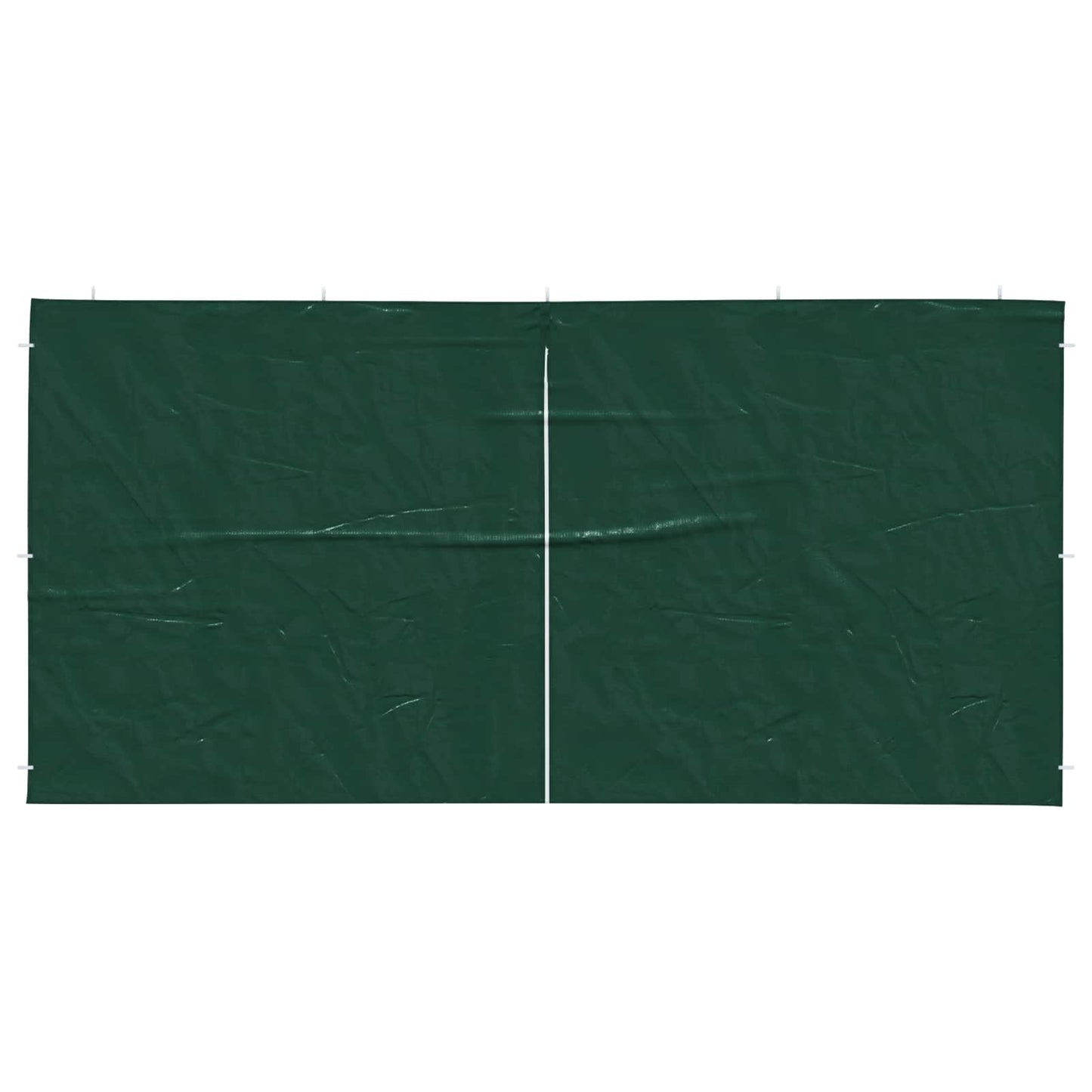 Party Tent Zijwand 2 pcs Groen 400 x 195 cm PE en staal
