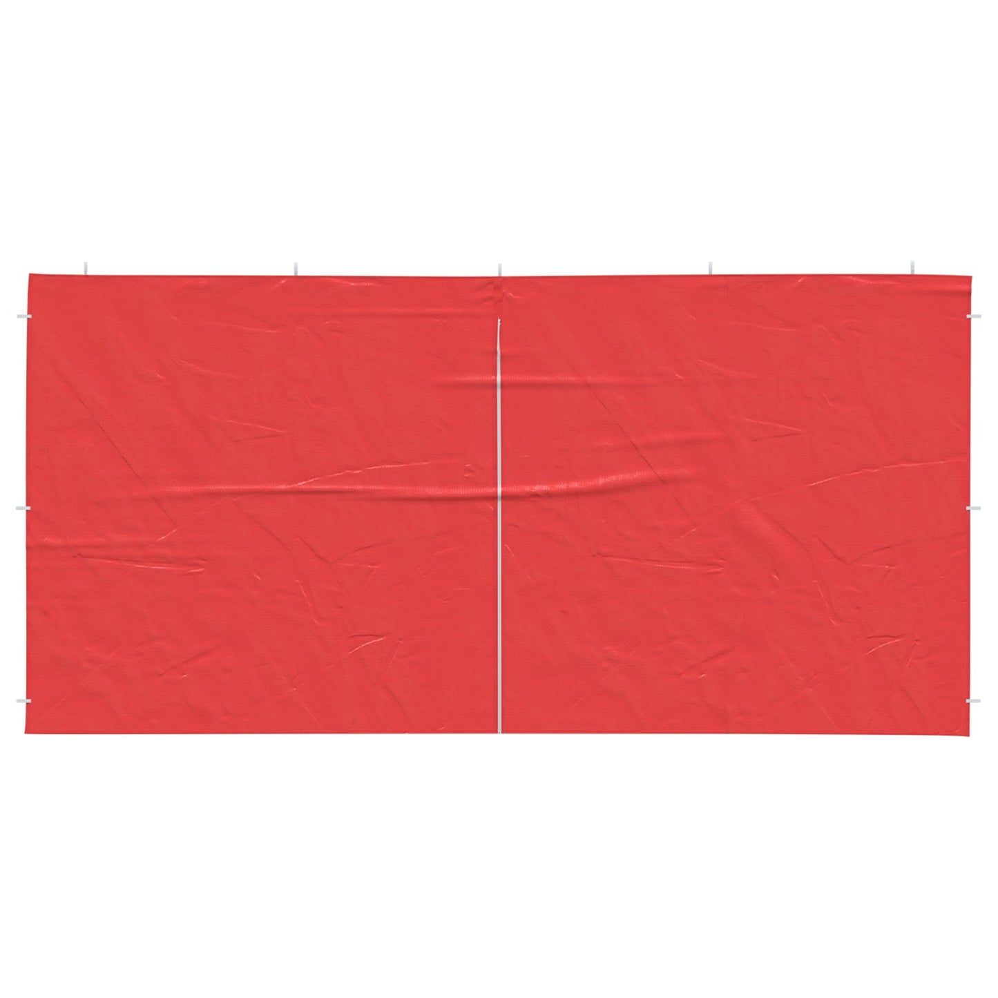 Party Tent Zijwand 2 pcs Rood 400 x 195 cm PE en staal