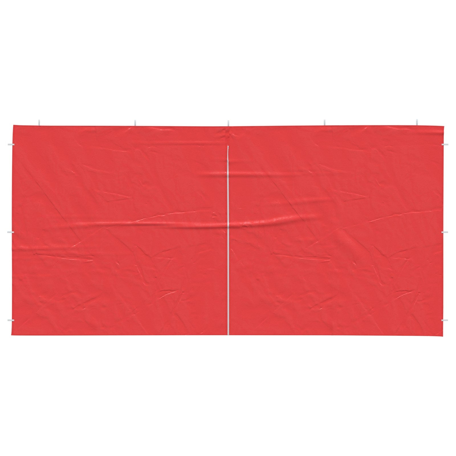 Party Tent Zijwand 2 pcs Rood 400 x 195 cm PE en staal