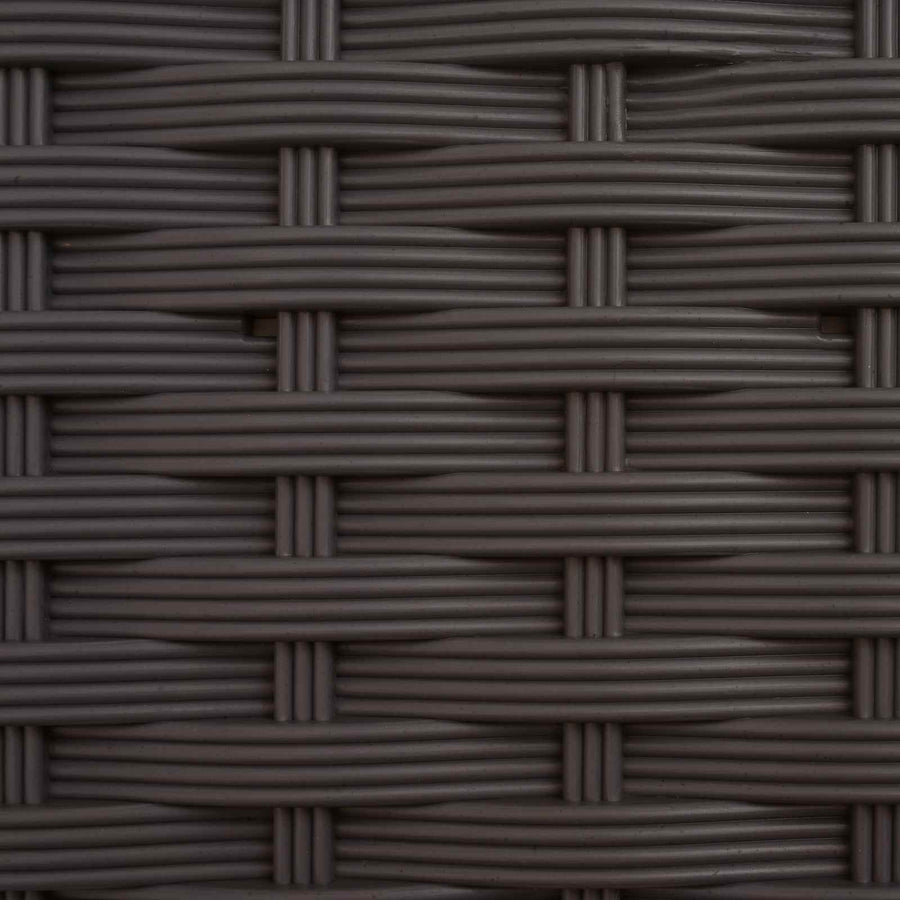 Verhoogd Bed met Trellis en Dak Bruin 122 x 40 x 141 cm PP