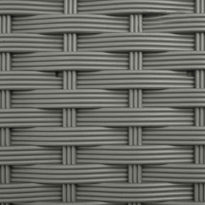 Verhoogd Bed met Trellis en Dak Lichtgrijs 203 x 40 x 121 cm PP