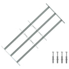Window security grille with 3 crossbars 3 pcs
