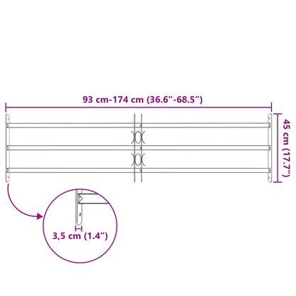 Beveiligingsrooster voor ramen met 3 kruislijsten 3 pcs