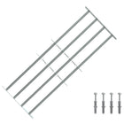 Security grille for windows with 4 crossbars 3 pcs