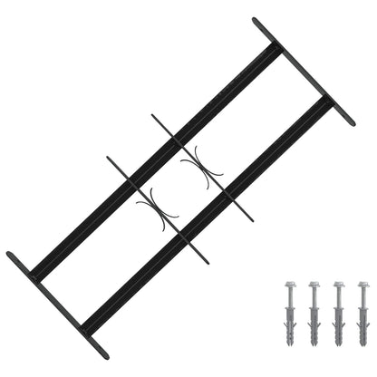 Beveiligingsrooster voor ramen met 2 kruisregels 3 pcs 43-74 cm