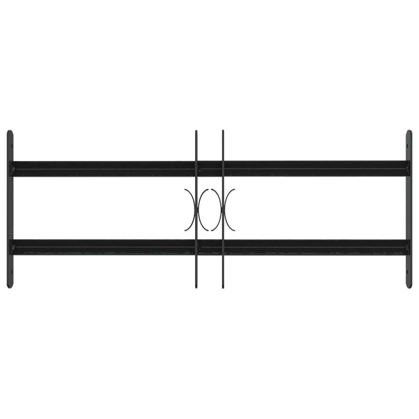 Beveiligingsrooster voor ramen met 2 kruisregels 3 pcs 43-74 cm