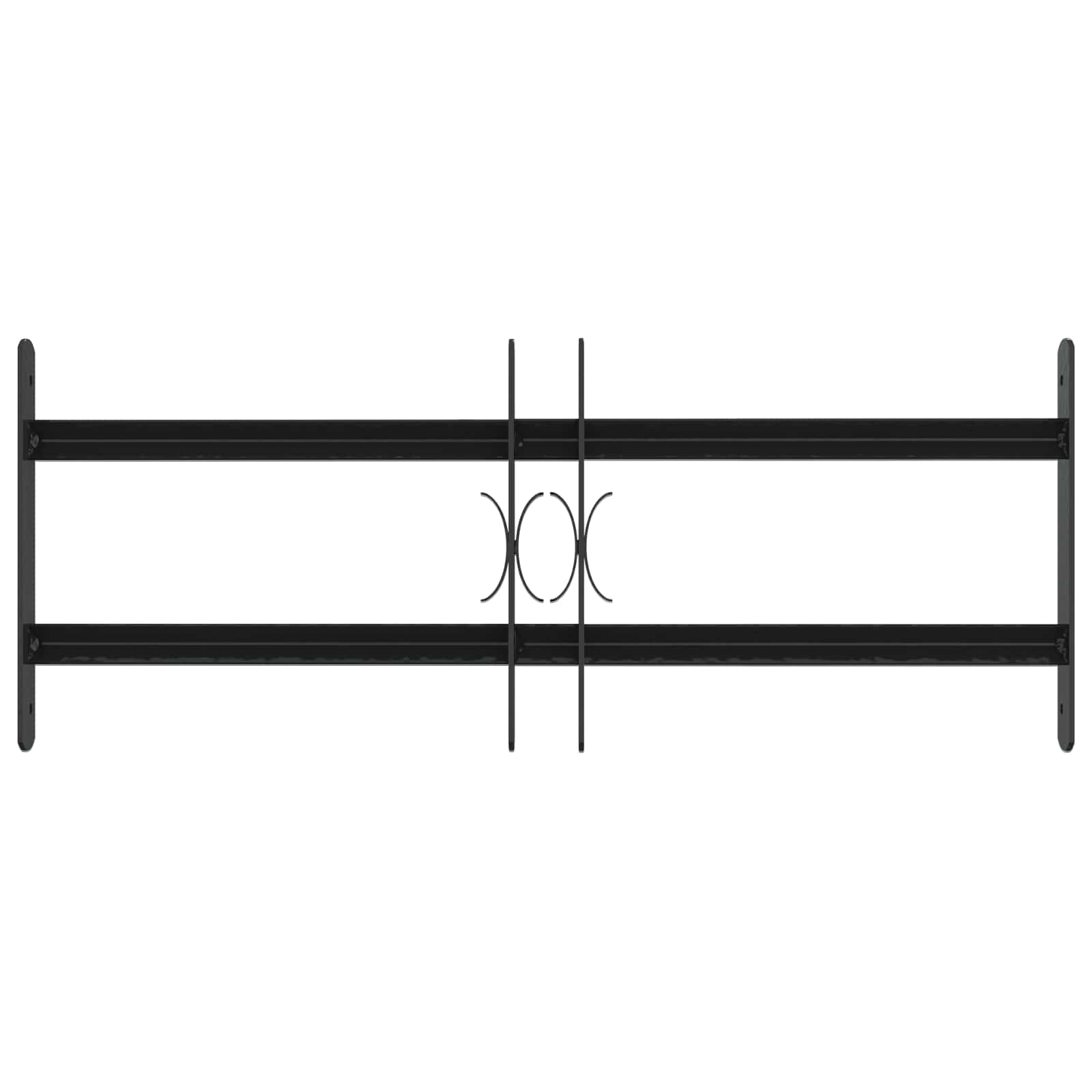 Beveiligingsrooster voor ramen met 2 kruisregels 3 pcs 43-74 cm