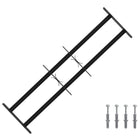 Window security grille with 2 crossbars 3 pcs