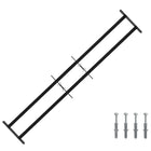 Security grille for windows with 2 cross bars 3 pcs