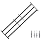 Security Grille for Windows with 3 Crossbars, 3 pcs
