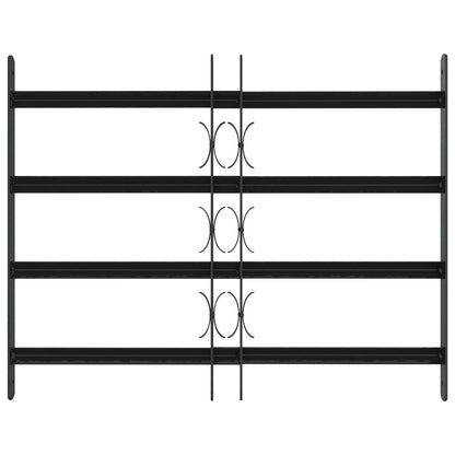 Beveiligingsrooster voor ramen met 4 kruisbalken 3 pcs 43-74 cm