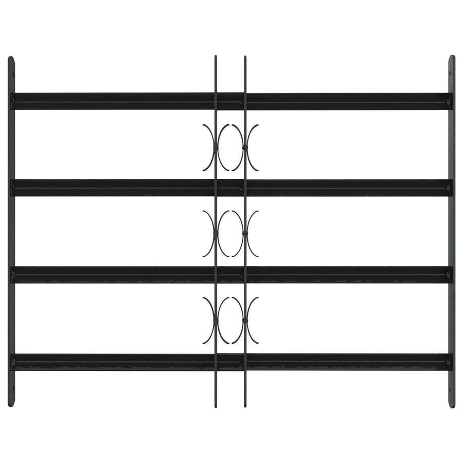 Beveiligingsrooster voor ramen met 4 kruisbalken 3 pcs 43-74 cm